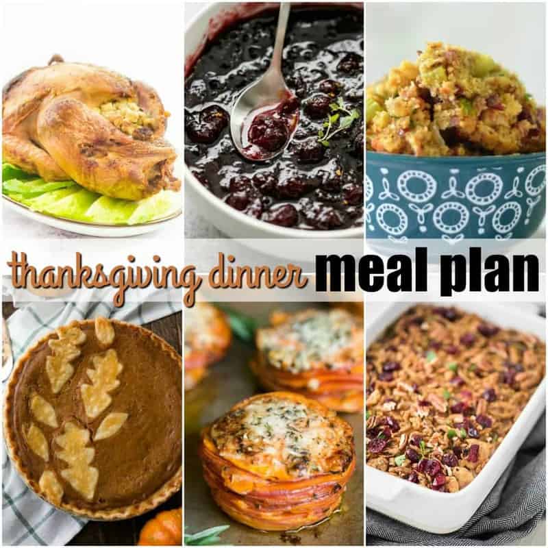 Thanksgiving Dinner Meal Plan ⋆ Real Housemoms