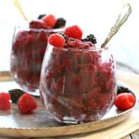 Quick and easy Triple Berry Red Wine Slushies are the perfect way to relax at the end of the day! Refreshing, oh so tasty, and great for sharing with friends!