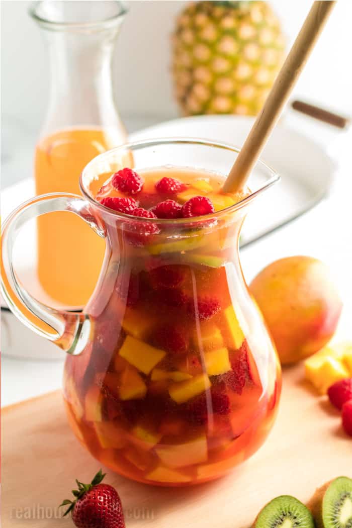 pitcher of moscato sangria