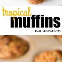 Banana, mango, and coconut come together in these perfectly sweet Tropical Muffins. They are an easy grab-and-go breakfast that tastes like Hawaii!