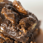 Ultimate Turtle Brownies fudgy brownies with 2 kinds of caramel sauce and pecans! This is the ultimate and it's such an easy dessert recipe!