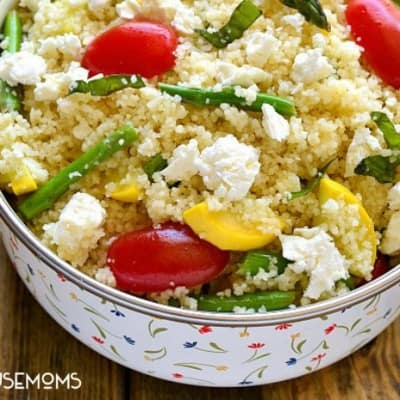 VEGETABLE COUSCOUS SALAD makes a perfect side dish for family gatherings and holidays!