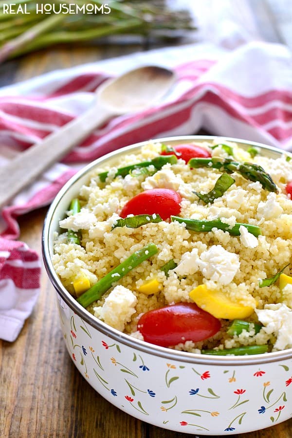 VEGETABLE COUSCOUS SALAD makes a perfect side dish for family gatherings and holidays!