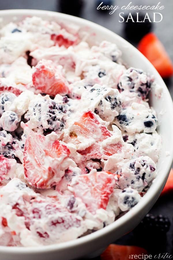Very Berry Cheesecake Salad - The Recipe Critic