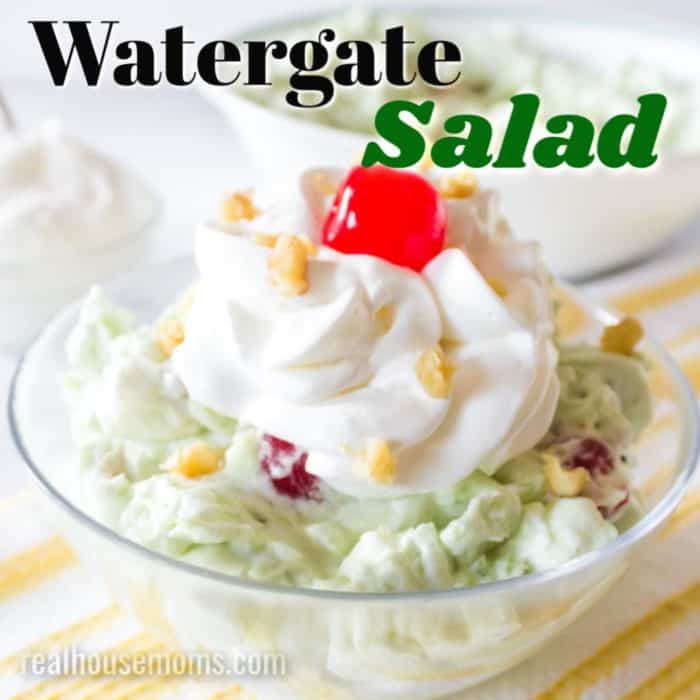 square iage of watergate salad with text