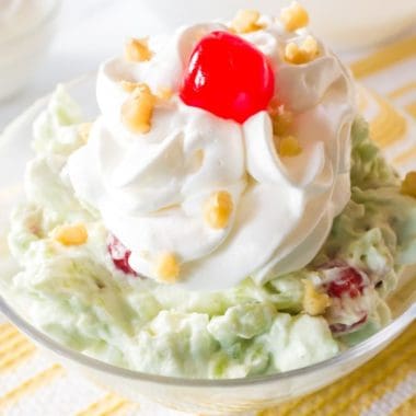 Looking for a way to wow your family with an incredible dessert? Make this decadent and creamy Watergate Salad! It's guaranteed to be the talk of your meal!