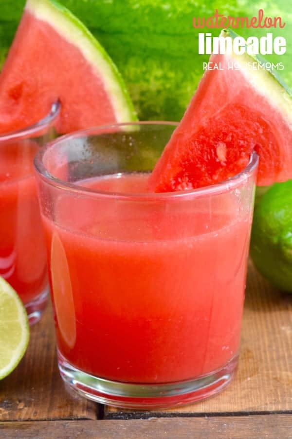 This WATERMELON LIMEADE is a super refreshing and delicious kid-friendly drink!
