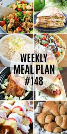 Weekly Meal Plan #148 ⋆ Real Housemoms