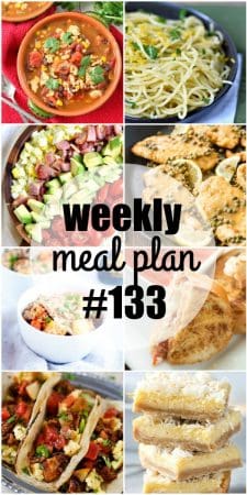 Weekly Meal Plan #133 ⋆ Real Housemoms