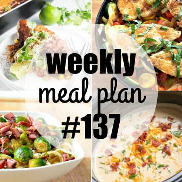 This week's Meal Plan recipes are some of my all-time favorite dinners! Easy to make and crazy good, these meals are guaranteed hits with the whole family!