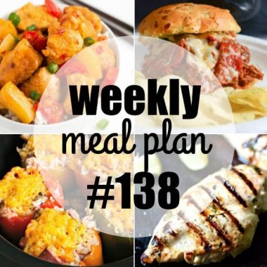 Dinner is about to become SUPER easy! This week's meal plan recipes are a mix of slow cooker favorites and simple dinners to satisfy your family!