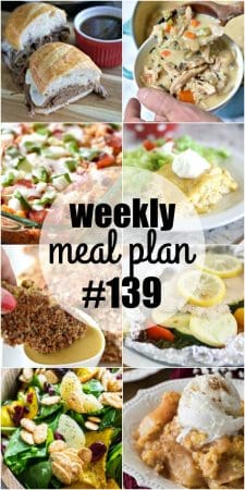 Weekly Meal Plan #139 ⋆ Real Housemoms