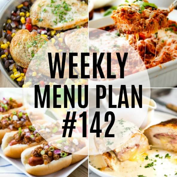 My go-to recipes are the star of this week's meal plan. All family favorites at my house and every recipe is sure to satisfy!