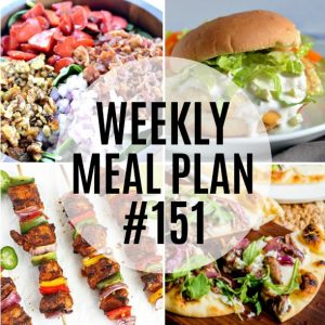 Weekly Meal Plan #151