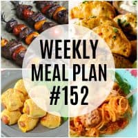 weekly meal plan #152 vertical collage