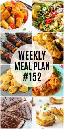 Weekly Meal Plan #152 ⋆ Real Housemoms