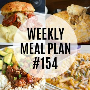 Comforting dinners are the star of this week's meal plan! Familiar flavors come together to leave everyone satisfied!