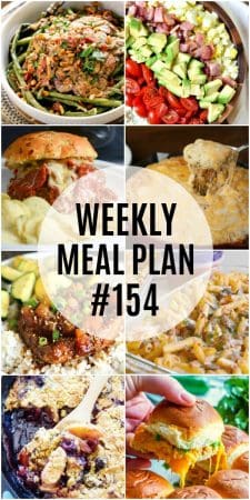Weekly Meal Plan #154 ⋆ Real Housemoms