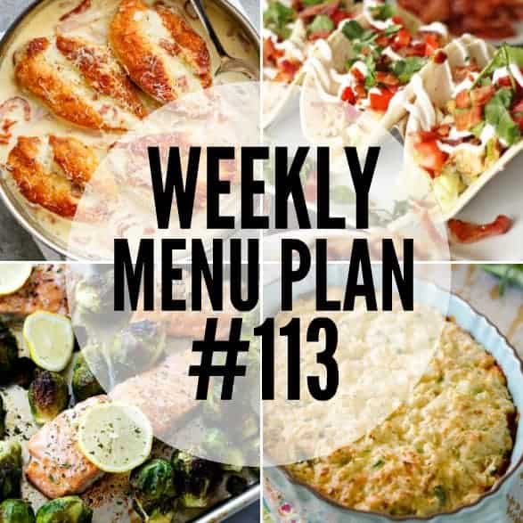 These easy to make Menu Plan recipes are perfect for back to school! Each recipe comes together quickly and tastes amazing!