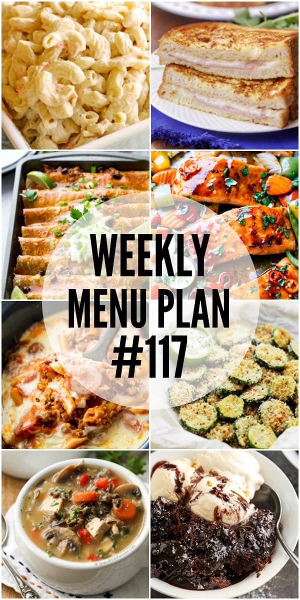 Dinner doesn't get any easier than the recipes in this week's menu plan!