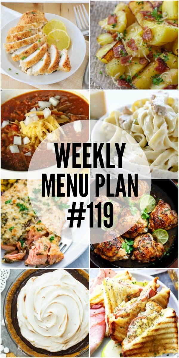 This week's menu plan is all about comforting dinners and sides that'll leave everyone feeling full and happy!