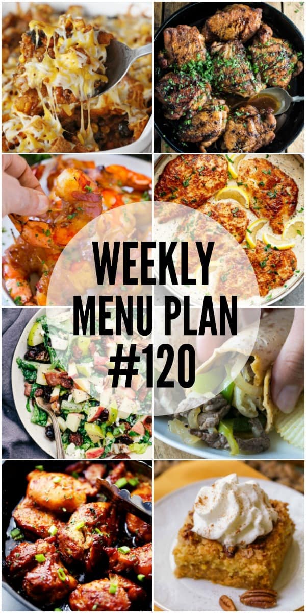 Indulge in dishes that are full of flavor with this week's menu plan recipes!
