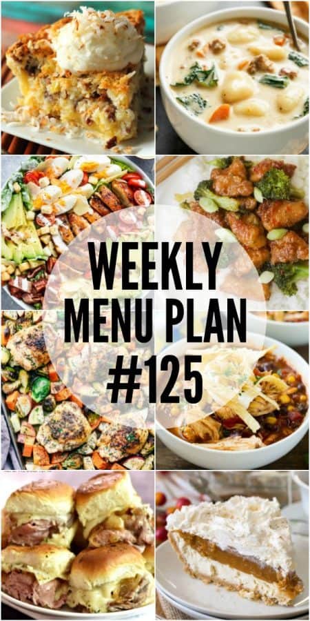 Weekly Menu Plan #125 ⋆ Real Housemoms