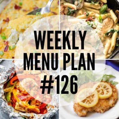These easy and tasty recipes are sure to be family favorites! You'll want to save all the dishes in this week's menu plan!