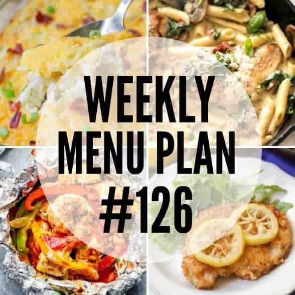 Weekly Menu Plan #126 ⋆ Real Housemoms