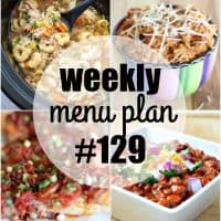 Grab your slow cooker and get ready to have tasty dinners all week long! These menu plan recipes are super easy to make and let your crock pot do all the work!