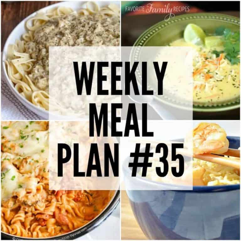 We’ve put together a WEEKLY MEAL PLAN to make your week a bit easier! We’ve got dinner planned so you don’t have to worry!