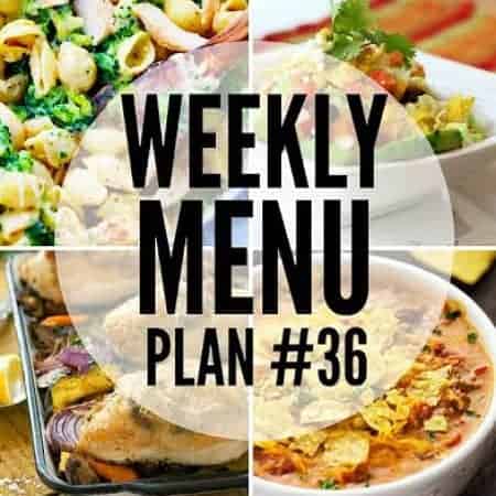 We’ve put together a WEEKLY MEAL PLAN to make your week a bit easier! We’ve got dinner planned so you don’t have to worry!