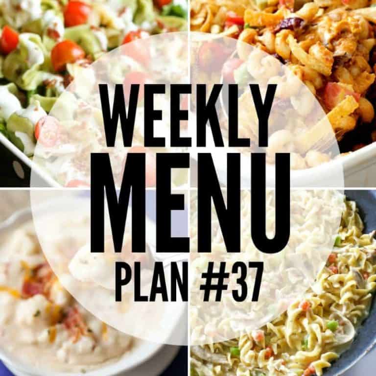 We’ve put together a WEEKLY MEAL PLAN to make your week a bit easier! We’ve got dinner planned so you don’t have to worry!