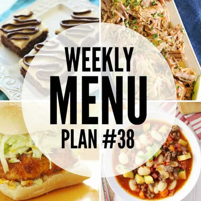 We’ve put together a WEEKLY MEAL PLAN to make your week a bit easier! We’ve got dinner planned so you don’t have to worry!