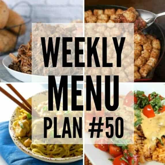 We’ve put together a WEEKLY MEAL PLAN to make your week a bit easier! We’ve got dinner planned so you don’t have to worry!