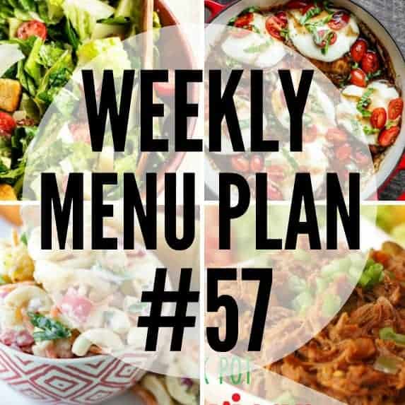 We’ve put together a WEEKLY MEAL PLAN to make your week a bit easier! We’ve got dinner planned so you don’t have to worry!