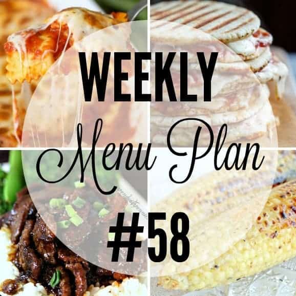We’ve put together a WEEKLY MEAL PLAN to make your week a bit easier! We’ve got dinner planned so you don’t have to worry!