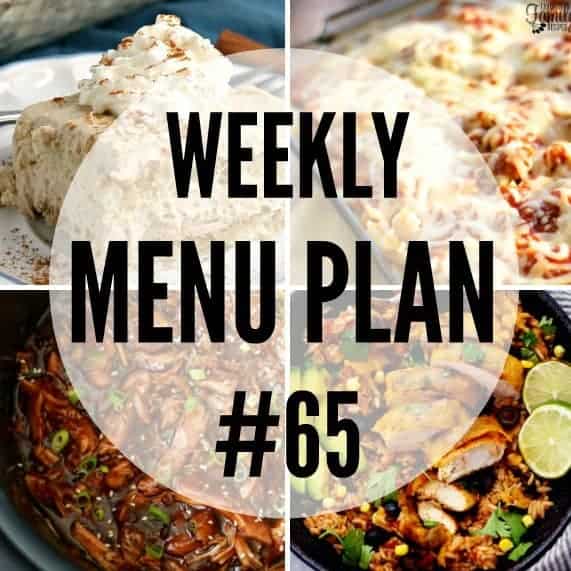 We’ve put together a WEEKLY MEAL PLAN to make your week a bit easier! We’ve got dinner planned so you don’t have to worry!