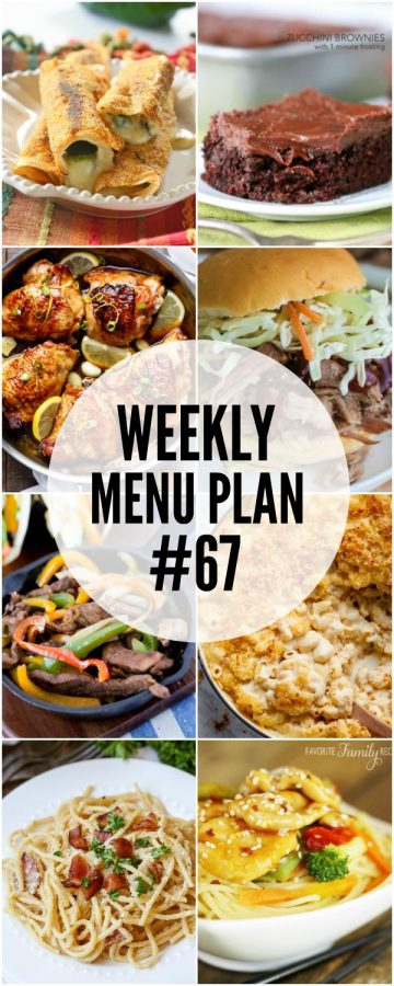 Weekly Menu Plan #67 ⋆ Real Housemoms