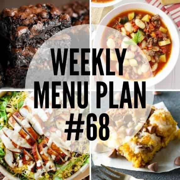 We’ve put together a WEEKLY MEAL PLAN to make your week a bit easier! We’ve got dinner planned so you don’t have to worry!