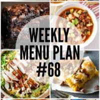 We’ve put together a WEEKLY MEAL PLAN to make your week a bit easier! We’ve got dinner planned so you don’t have to worry!