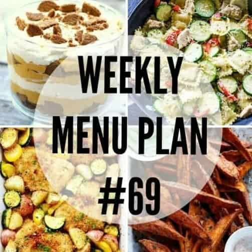 We’ve put together a WEEKLY MEAL PLAN to make your week a bit easier! These recipes are perfect for fall!