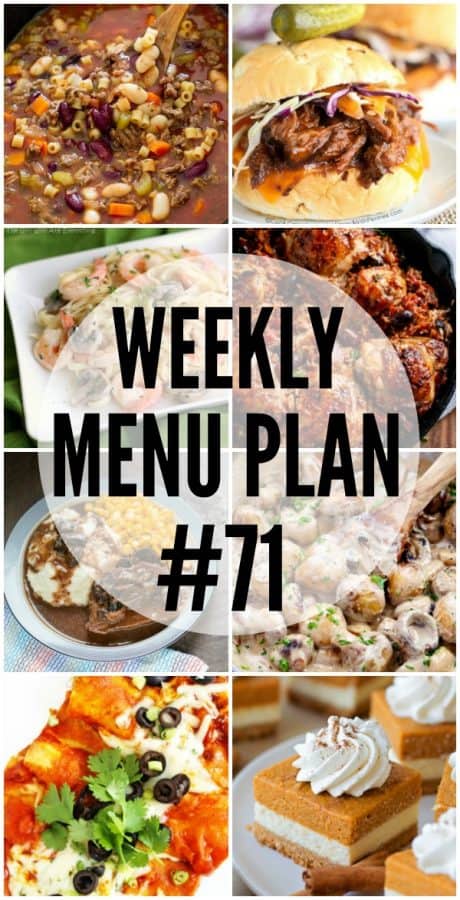 Weekly Menu Plan #71 ⋆ Real Housemoms