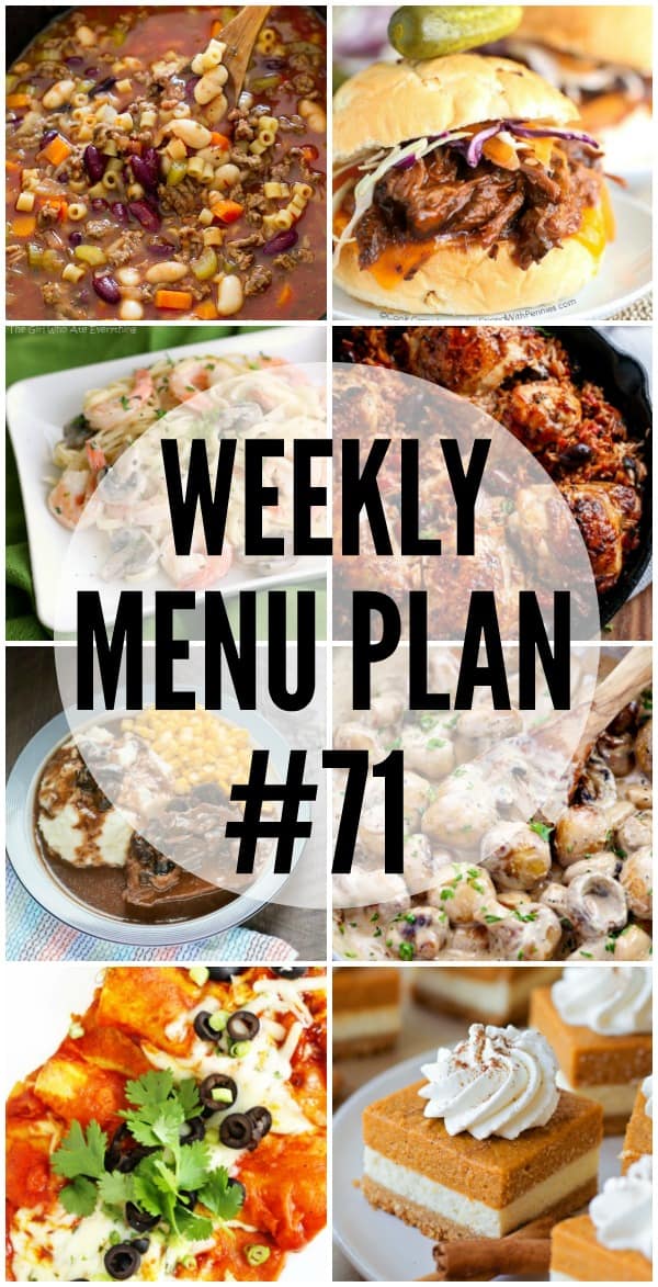 Getting dinner on the table is a snap with this week's MENU PLAN recipes!