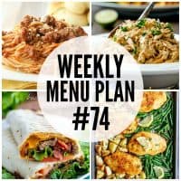 Get dinner on the table in a snap with these Weekly Menu Plan recipes!