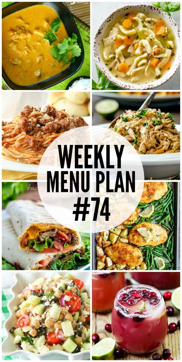 Get dinner on the table in a snap with these Weekly Menu Plan recipes!