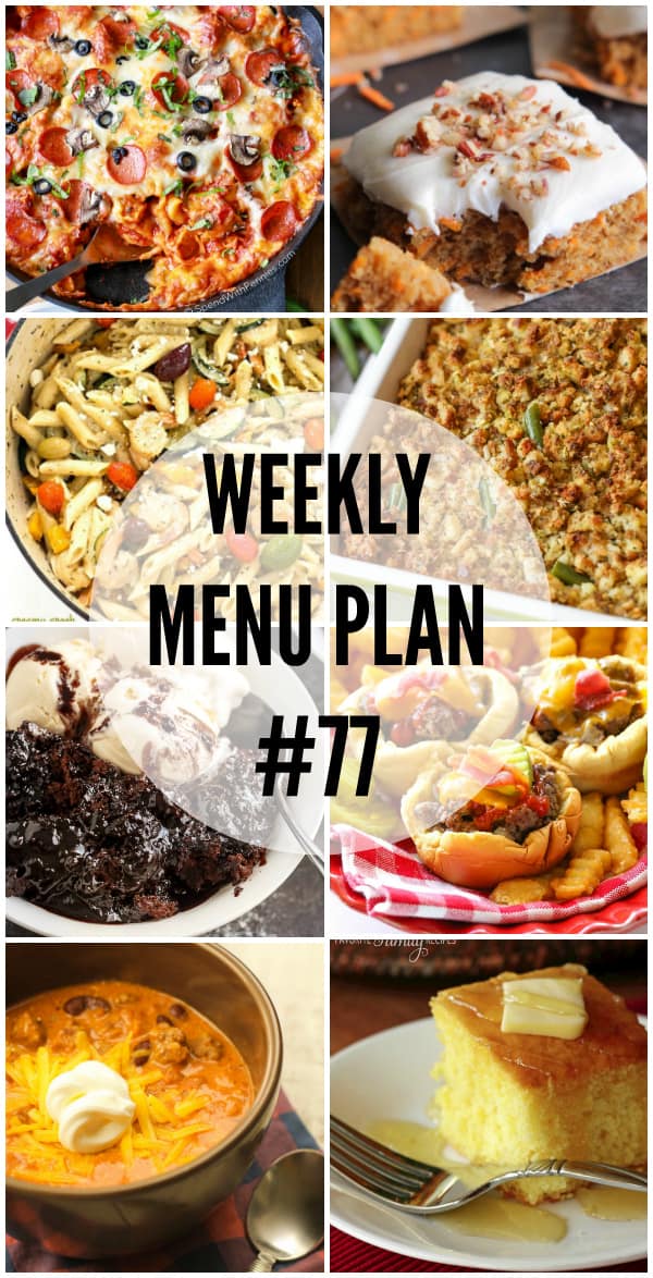 Don't know what to make for dinner this week? Don't worry! We have a Meal Plan that's sure to have everyone running to the dinner table!