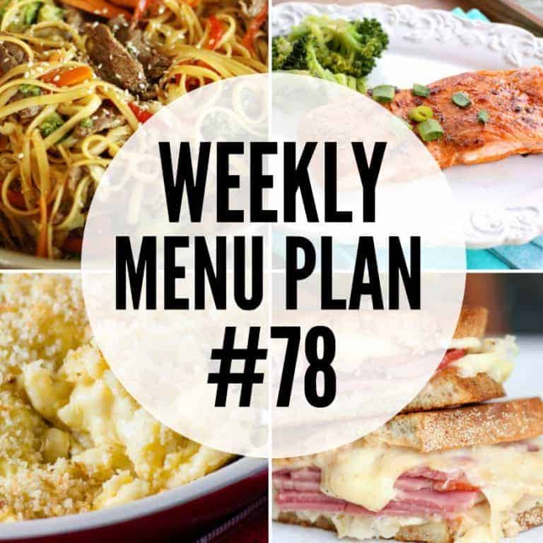 An all new delicious weekly menu plan to help you plan out your meals for the week!