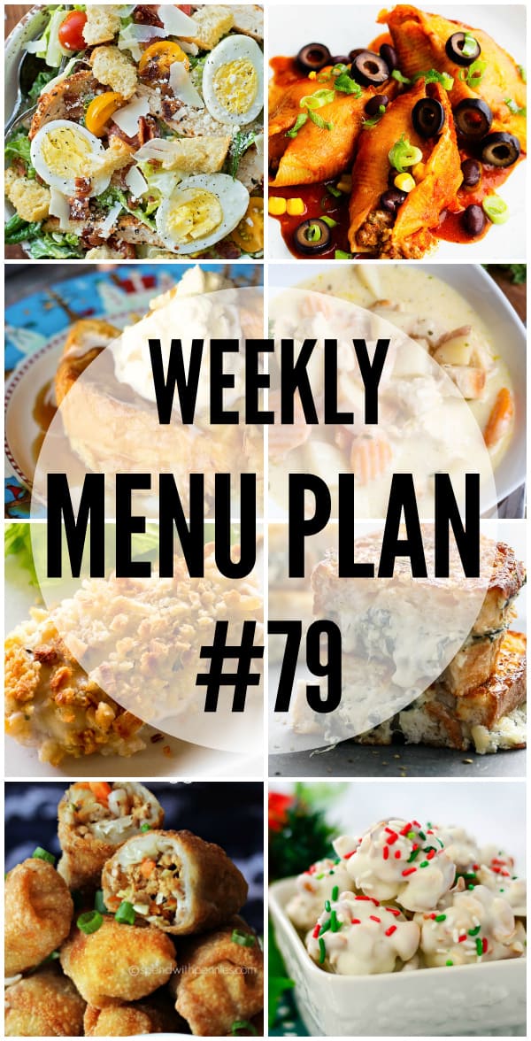 The holidays are hectic, but don't fret! This week's menu plan will let you get dinner on the table in a snap!