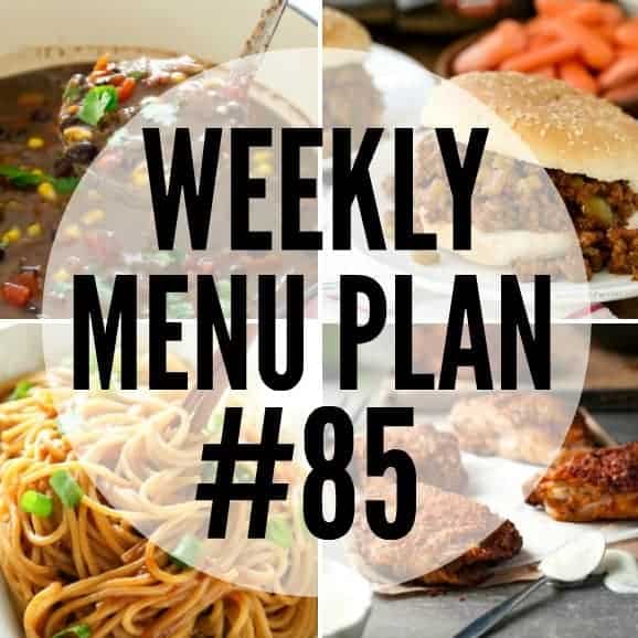 This week's Menu Plan is full of comforting dinners to fill you up and soothe your soul!